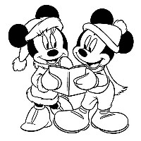Mickey Mouse Winter Coloring Pages