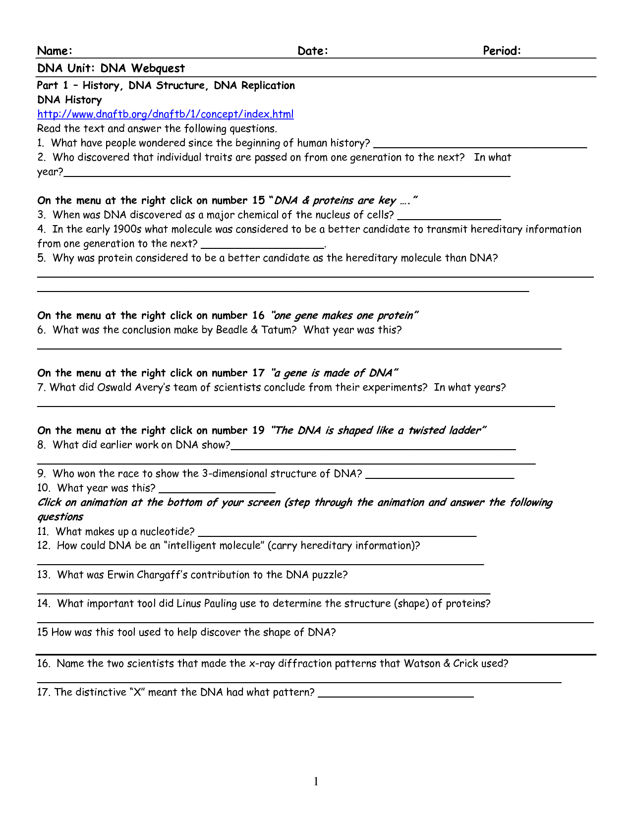 Transcription And Translation Worksheet