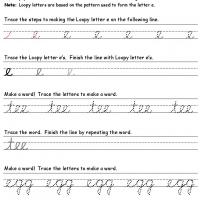 5th Grade Cursive Writing Worksheets
