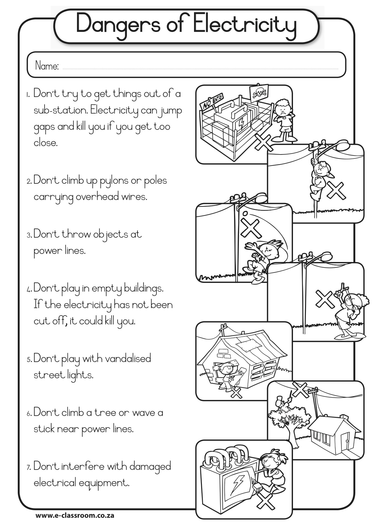 11 Best Images of Home Safety Worksheets Home Worksheets for Kids