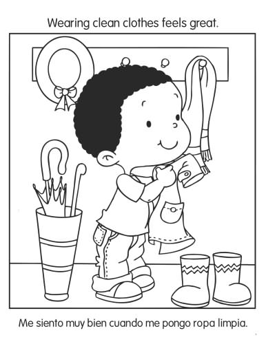 kids healthy habits coloring pages - photo #3