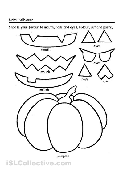 Halloween Pumpkins Worksheets Printables