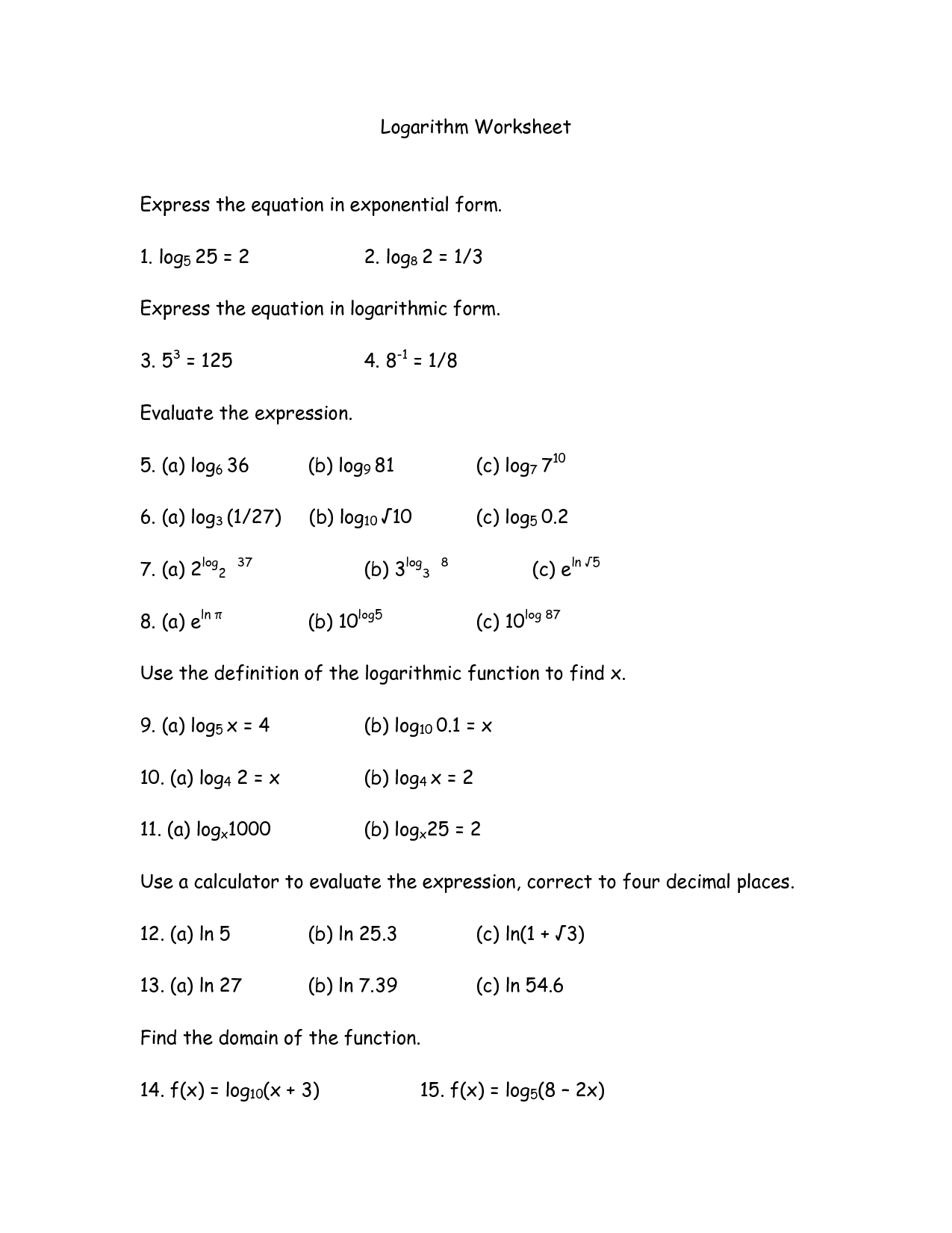 12-best-images-of-exponential-and-logarithmic-equations-worksheet-exponential-functions-and