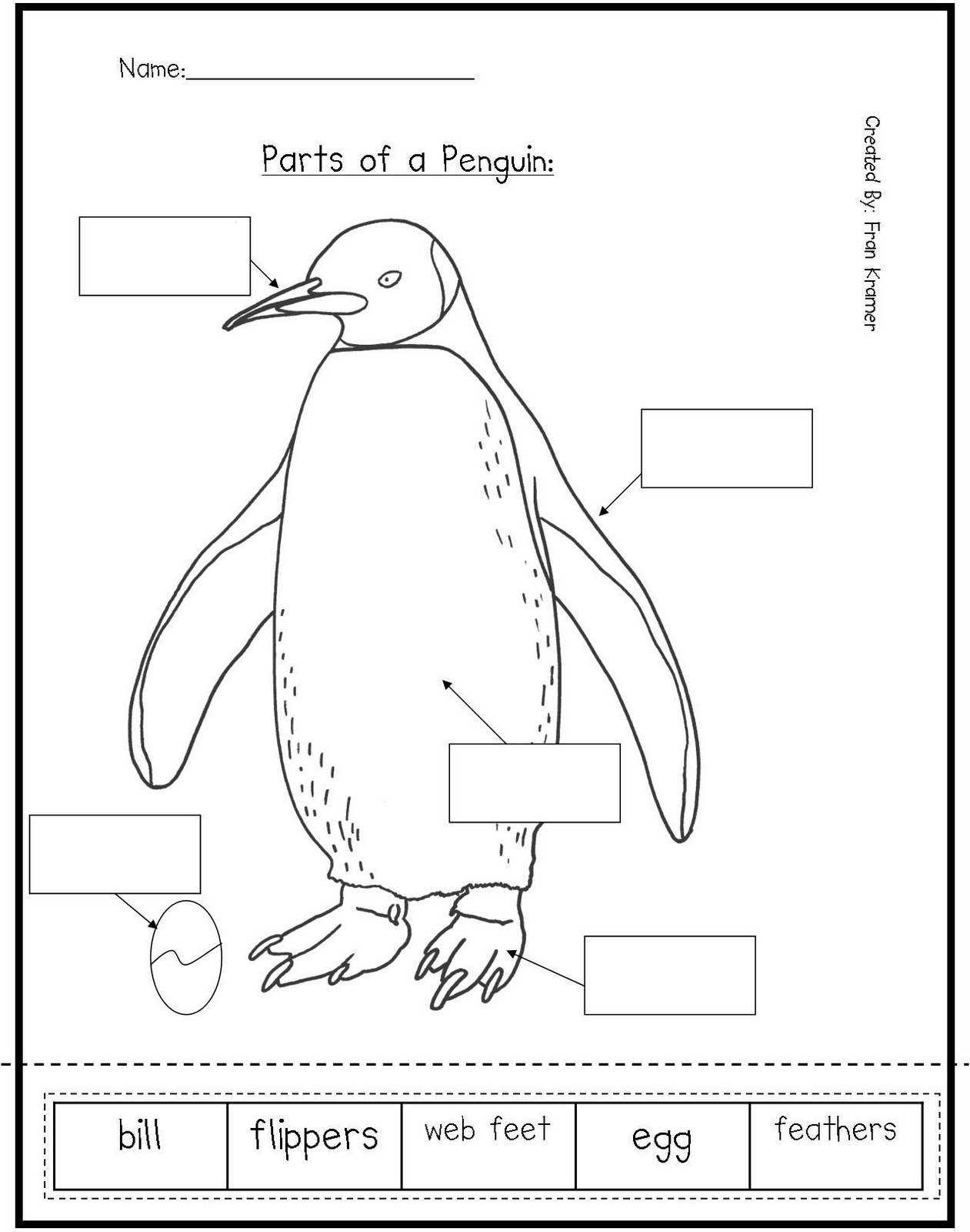 Penguin Tracing Worksheets