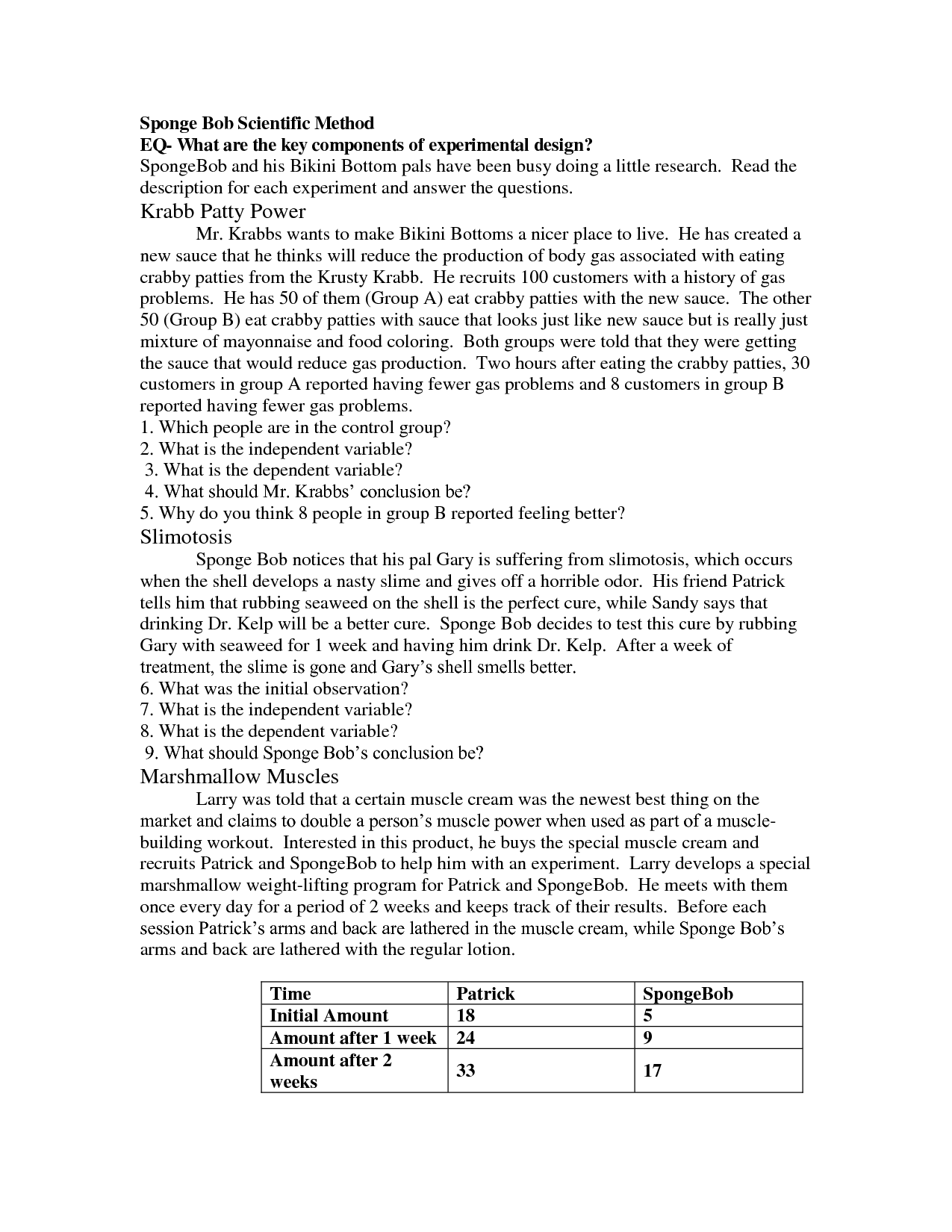 12 Best Images of Scientific Method Worksheet Answer Key ...