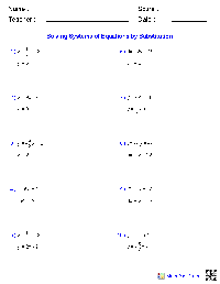 7th Grade Math Algebra Equations Worksheets