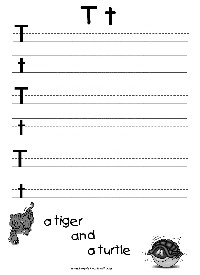Letter T Worksheets Kindergarten