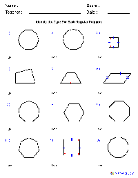 Polygon Worksheet