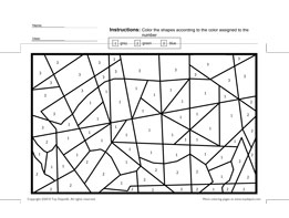 First Grade Coloring Worksheets
