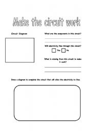 Make Work the Circuit Worksheet