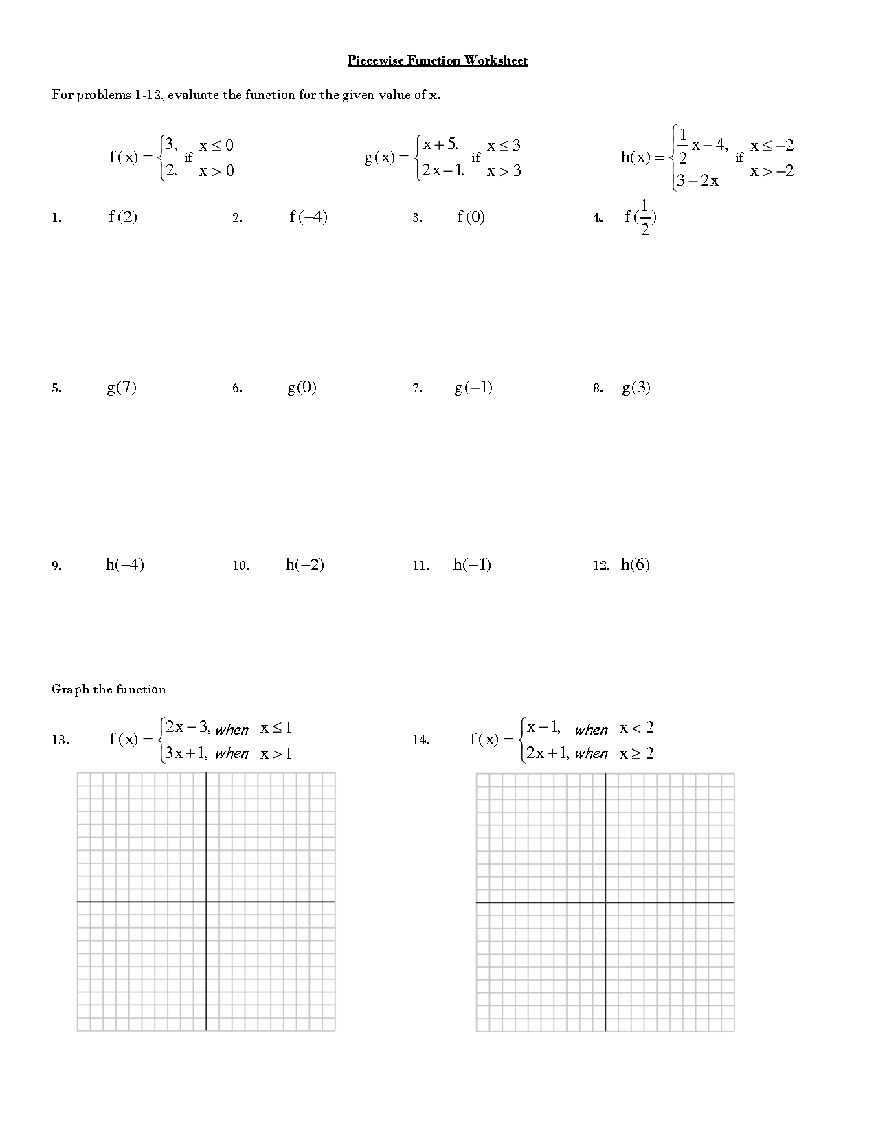 15 Best Images of Evaluating Functions Worksheets PDF Piecewise Function Worksheet PDF 15 Best Images of Evaluating Functions Worksheets PDF Piecewise Function Worksheet PDF