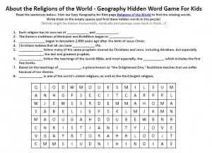 9 Best Images of World Geography Word Search Worksheet - Printable