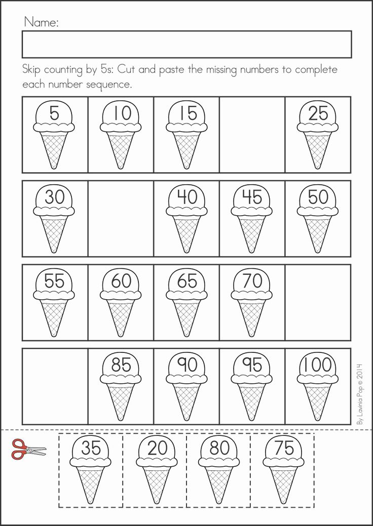 Skip Counting by 5S Worksheets