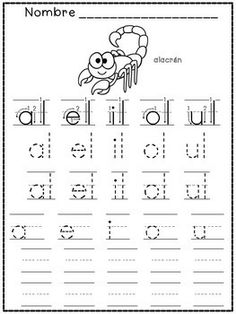 Spanish Syllables Kindergarten Worksheets