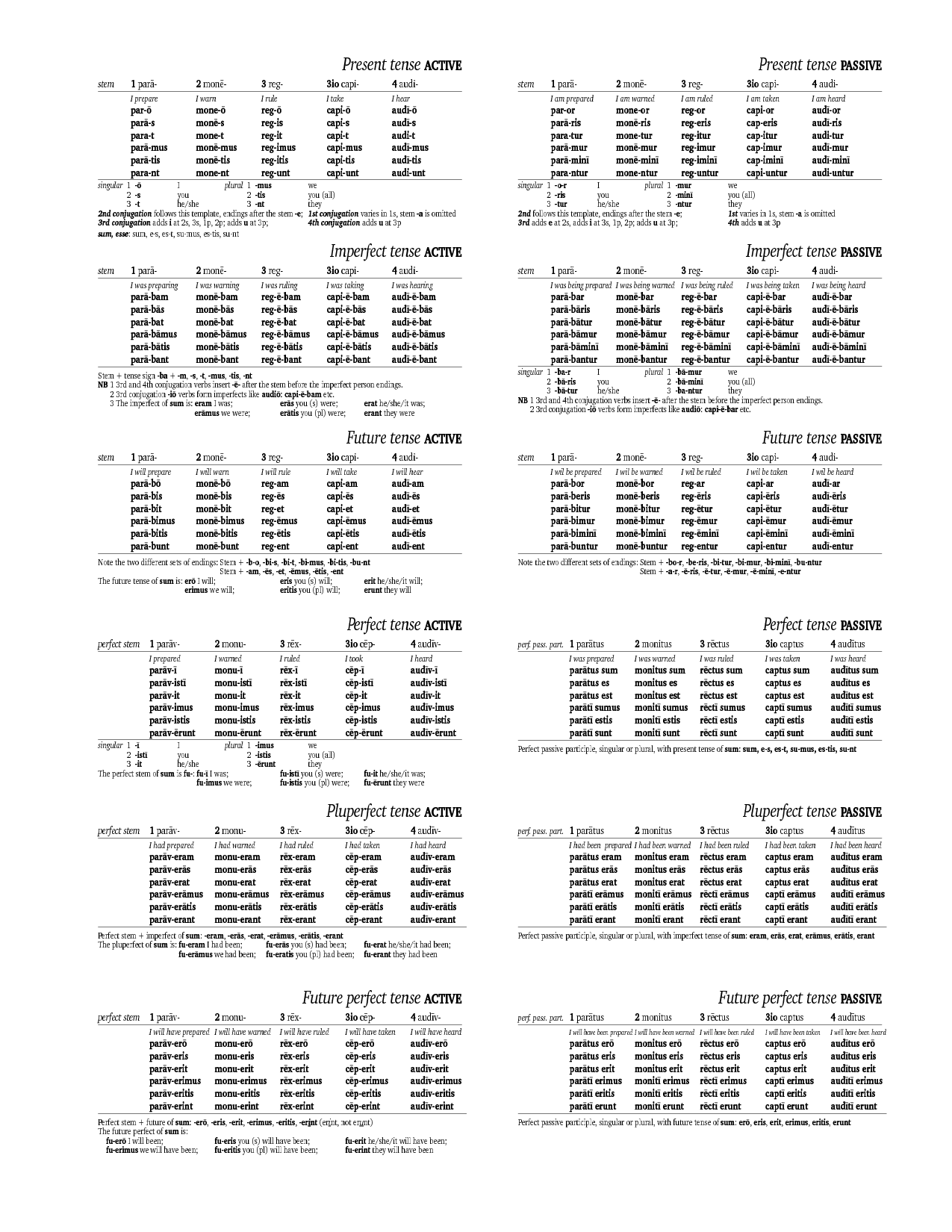 Latin Verb Tense 35