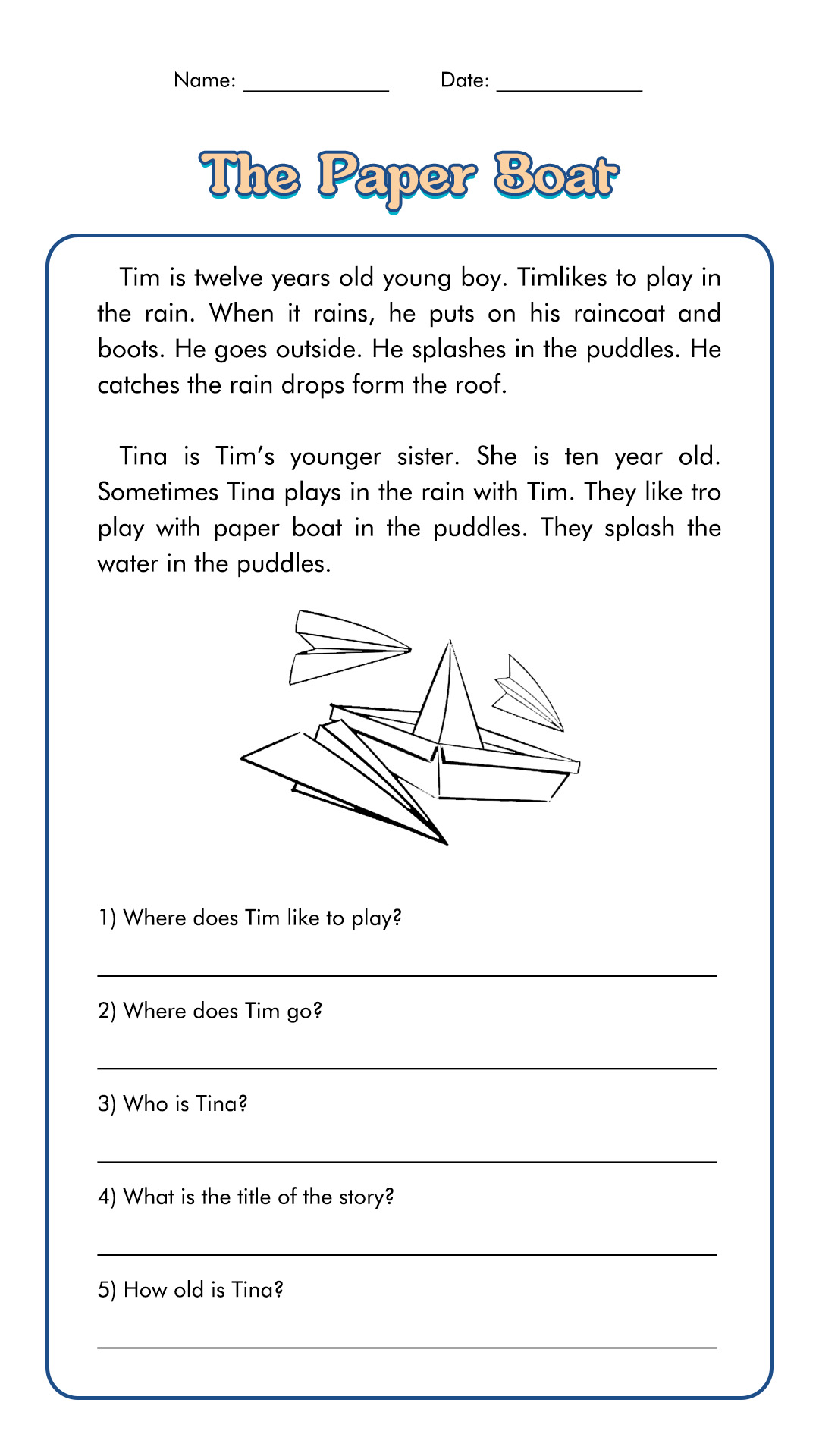 15 Best Images Of 3rd Grade Reading Comprehension Worksheets Reading