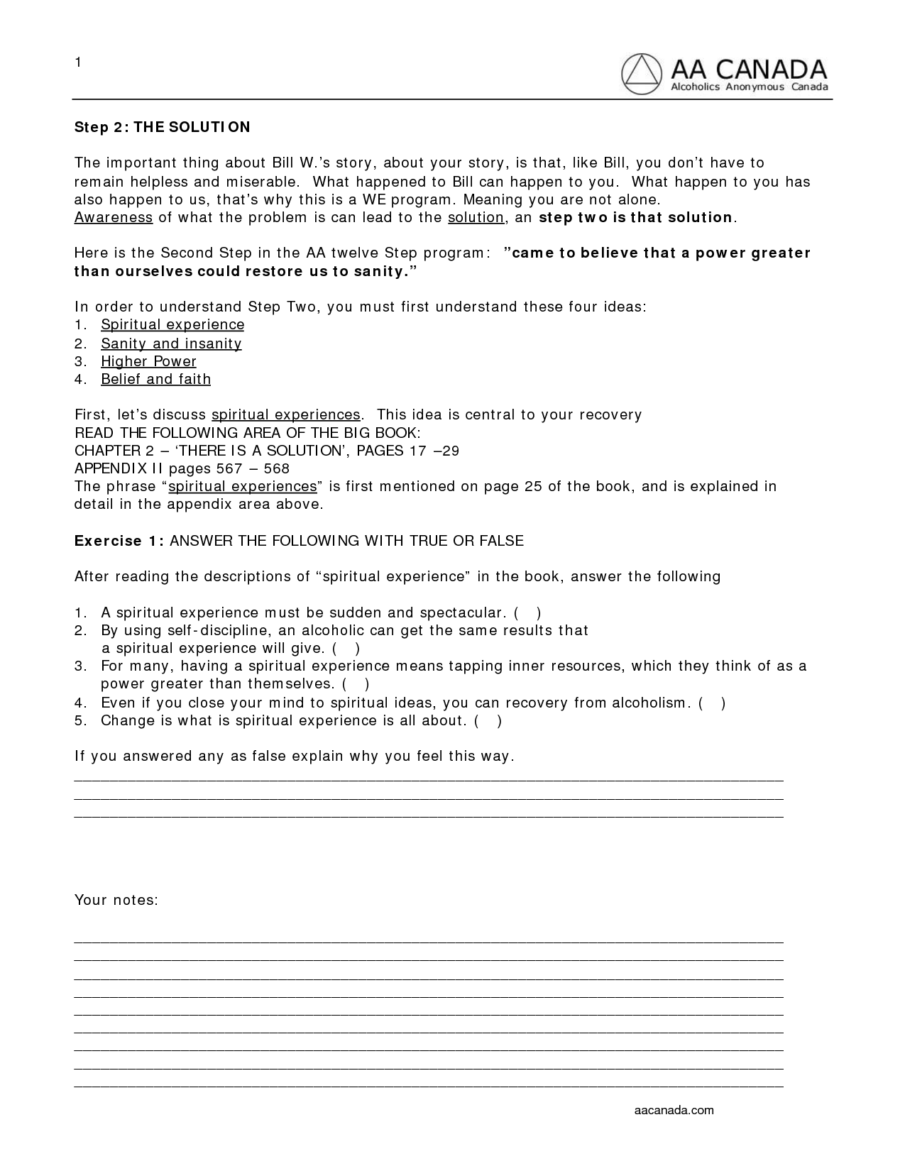 Addiction Recovery Worksheets PDF