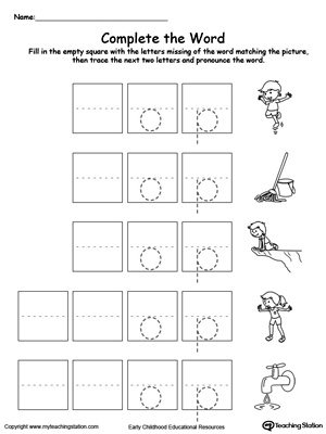 Ed Word Family Worksheets