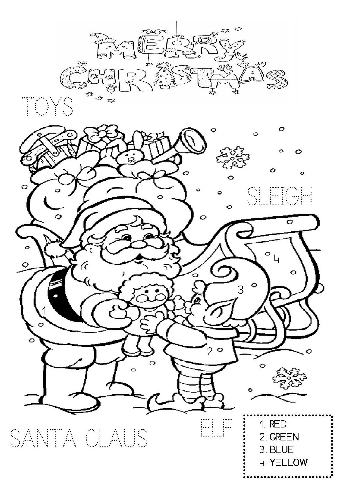 year without a santa clause coloring pages - photo #29