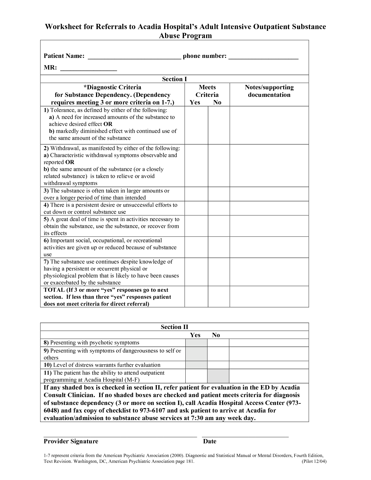  Substance Abuse Worksheets for Adults