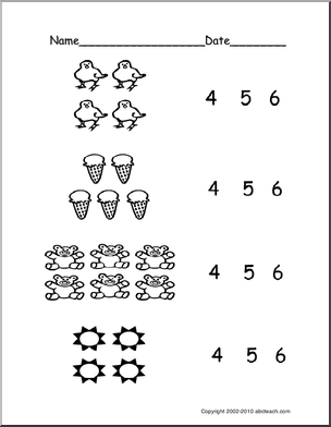 15 Best Images of PreK Math Coloring Worksheets  PreK Matching