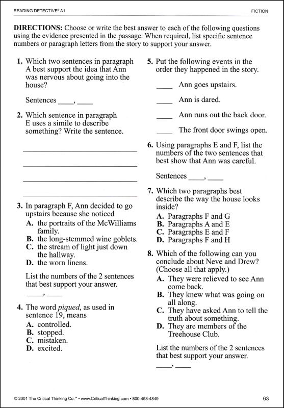 12 Best Images of Reading Detective Worksheets - 6th Grade Science Rock