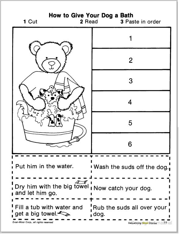 12 best images of number sequence worksheets story sequencing cut and