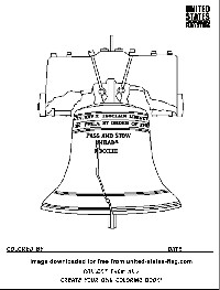 Free Liberty Bell Coloring Page