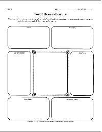 Poetry Writing Graphic Organizers