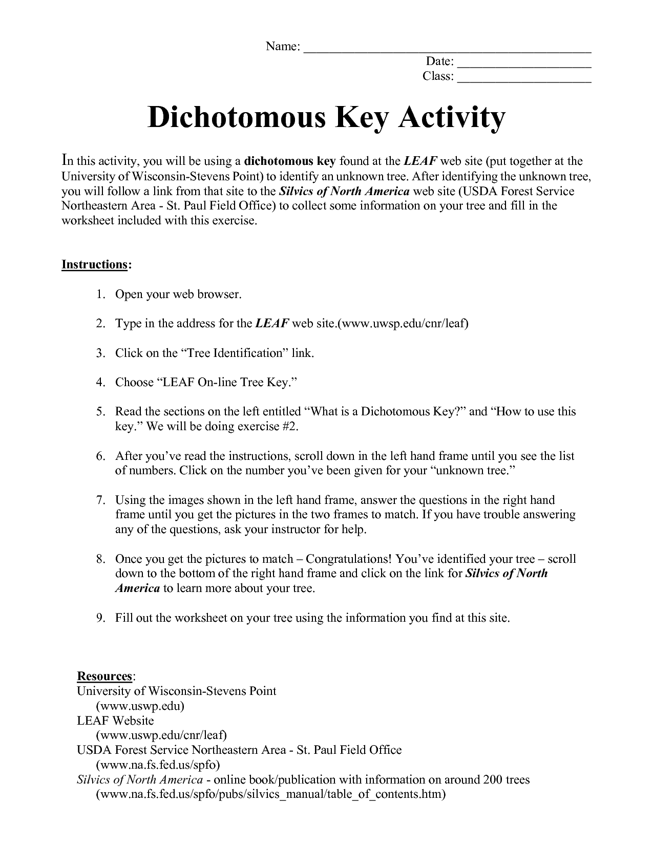 dichotomous-key-activity-teaching-biology-science-biology-science-lessons-science-projects