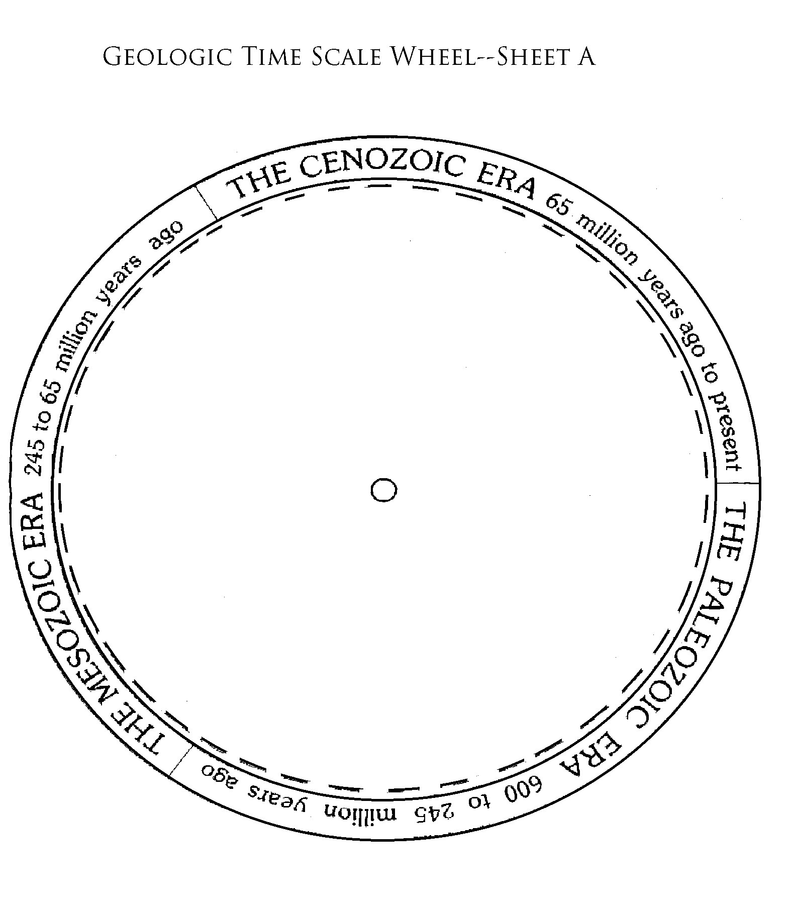 Geological Time Scale Worksheet