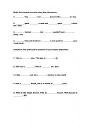Subjective and Objective Pronouns Worksheets