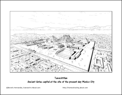 Tenochtitlan Coloring Pages
