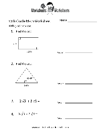 10th Grade Math Practice Worksheets