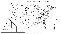 Blank US Map with States Labeled