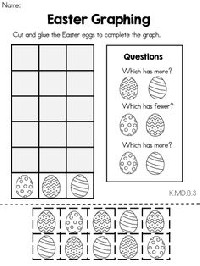 Kindergarten Easter Math Worksheets