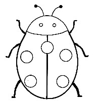 Ladybug Drawing Coloring Page