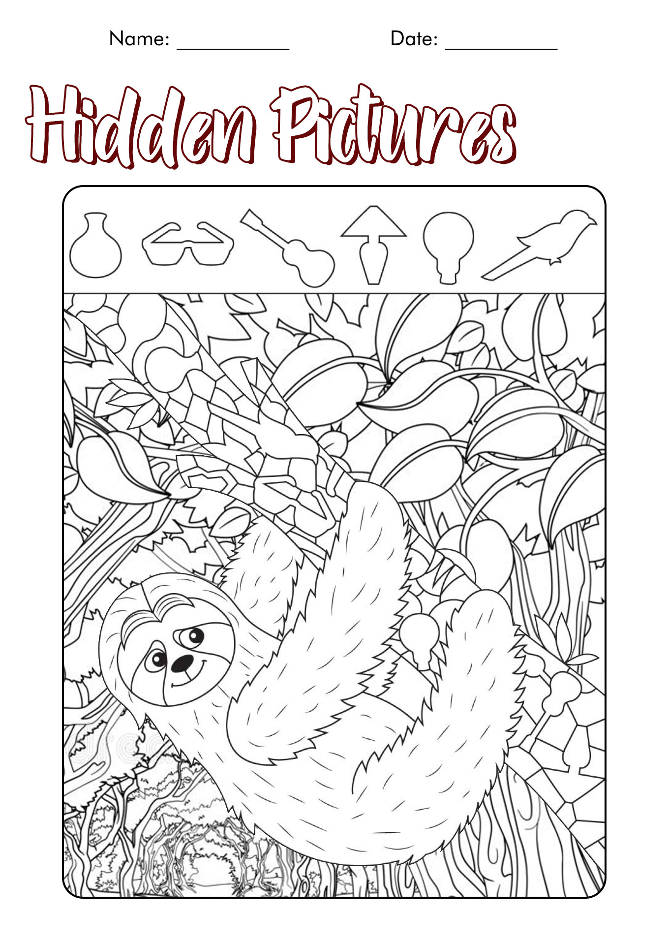 15 Best Images of I Spy Worksheets Difficult I Spy Coloring Pages for