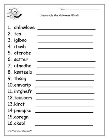 16 Best Images of Fall Worksheets For 5th Grade - 5th Grade Halloween