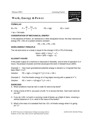 30 Work Energy Power Worksheet Answers - Free Worksheet Spreadsheet