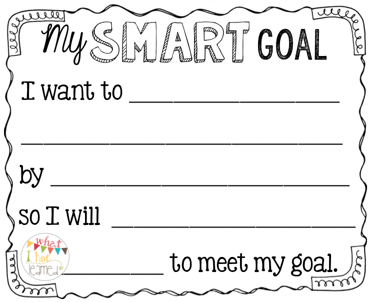 Smart Goal Setting Worksheets Students