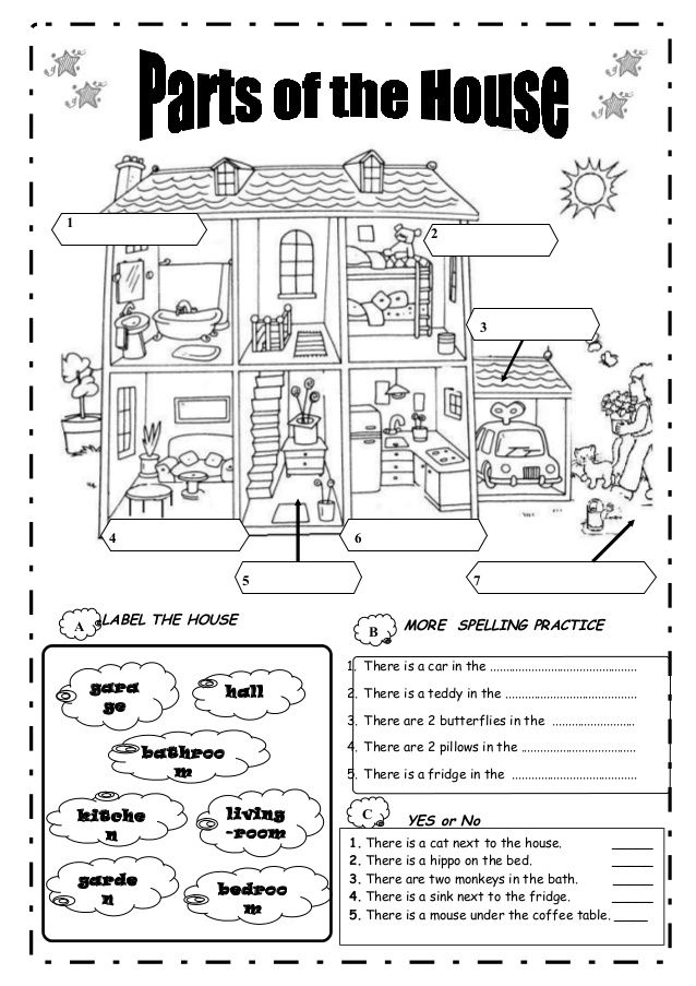 10 Images of Parts Of A House Worksheet