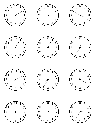 Clock Face Sheet