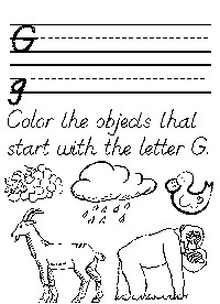 Printable Preschool Worksheets Letter G