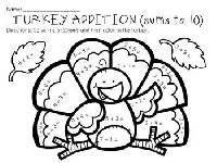 Thanksgiving Addition and Subtraction