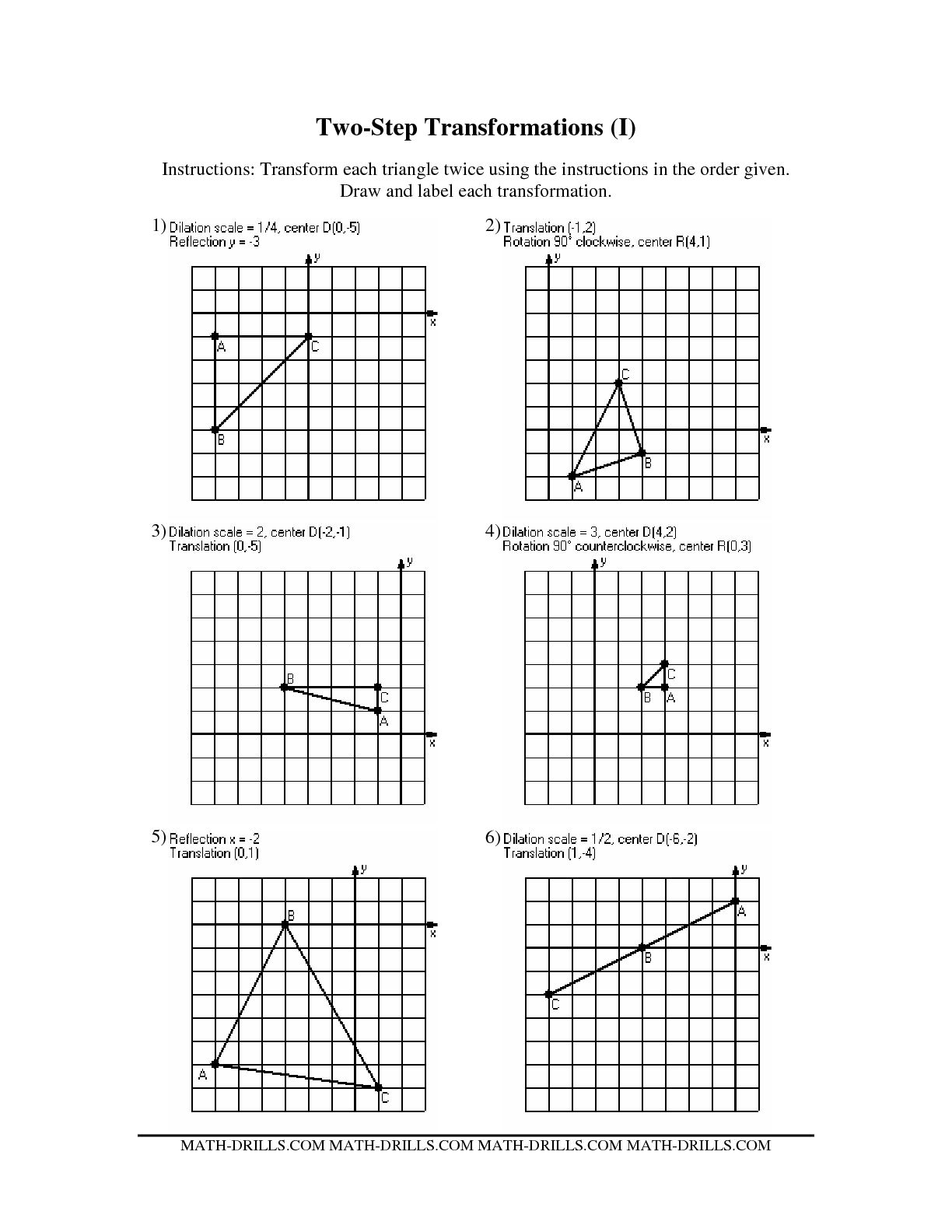 5-best-images-of-two-step-transformations-worksheets-transformation-worksheets-geometry