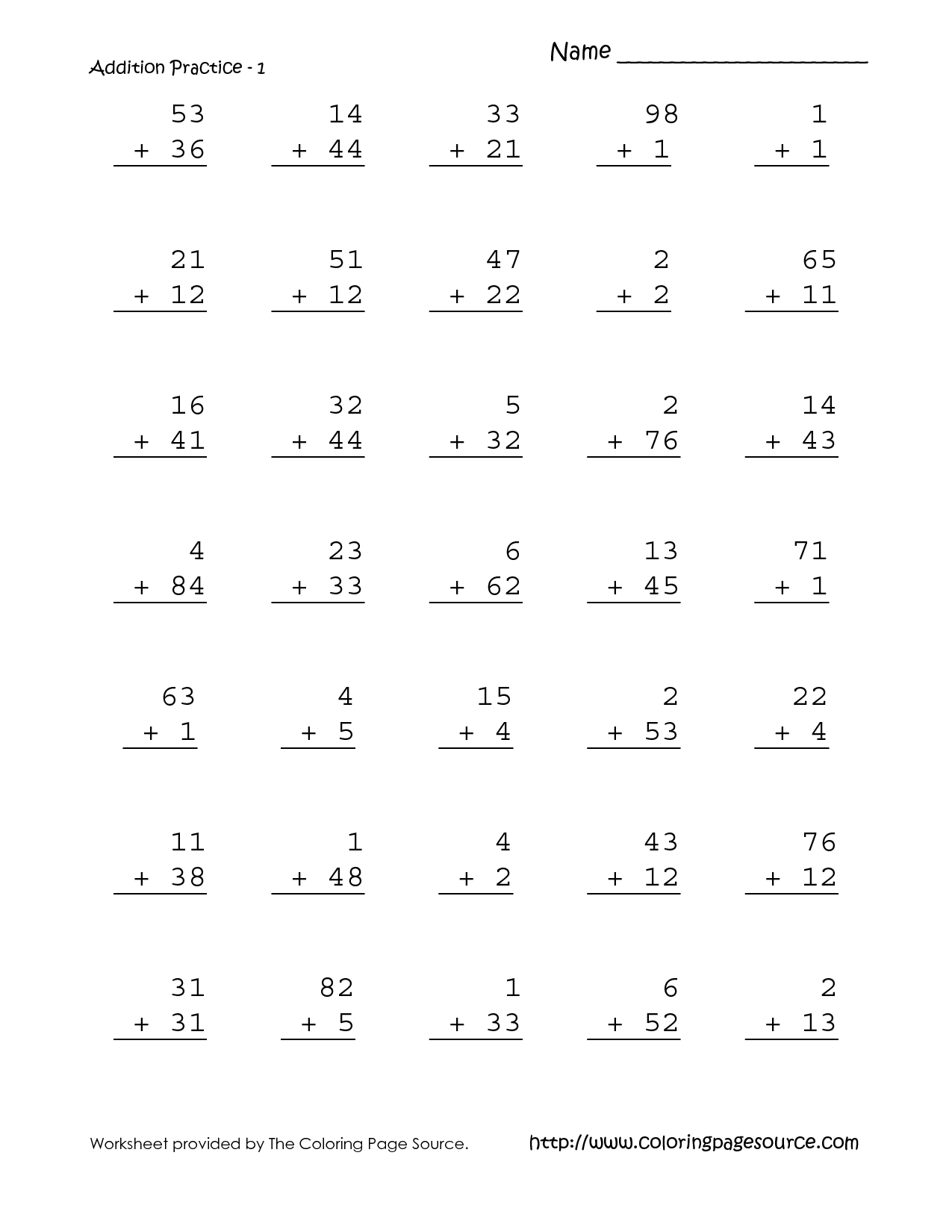 10 Images of 1st Grade Math Addition Worksheets