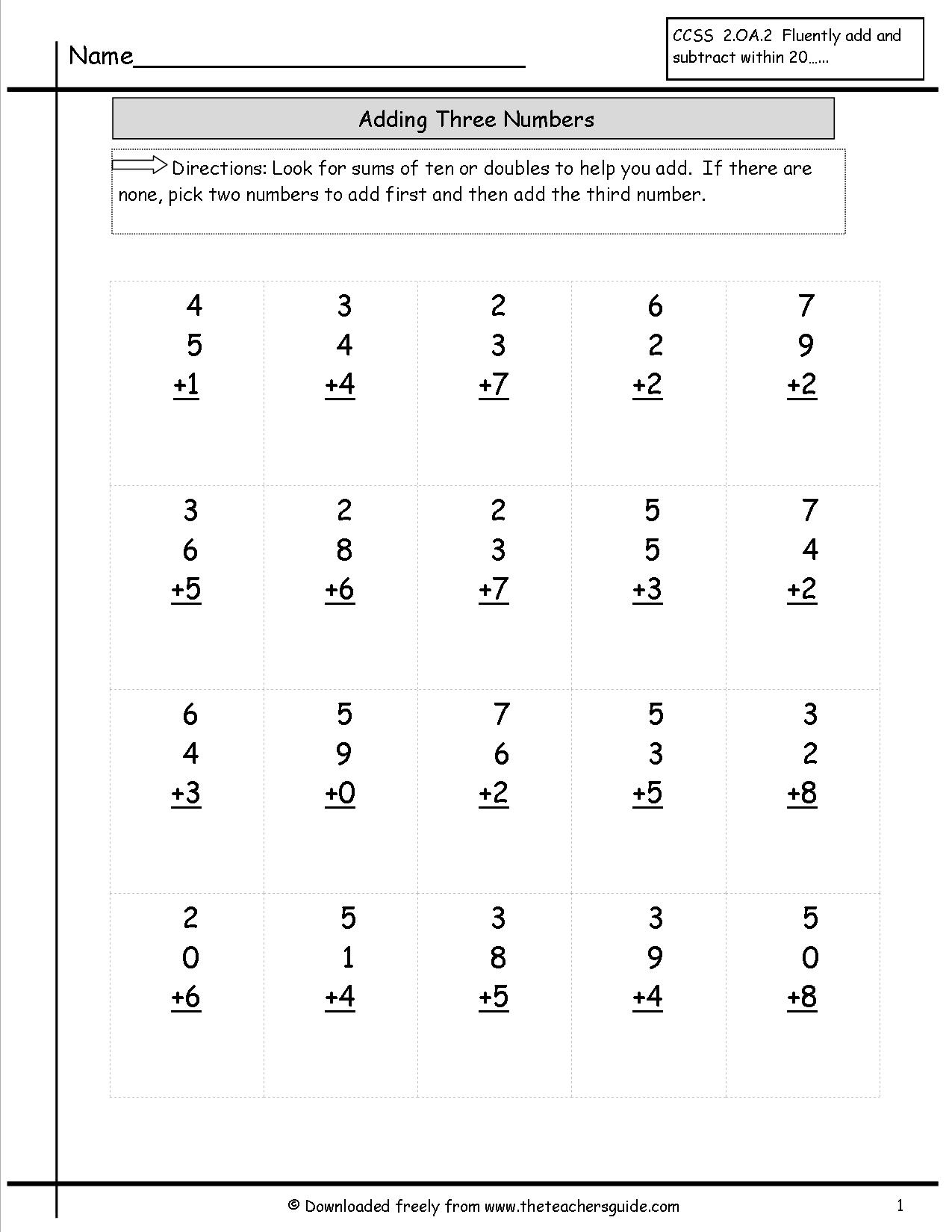 11 Best Images Of Addition Worksheet Blank Addition Worksheets Fill In Blank Worksheets And