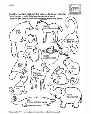 3rd Grade Animal Worksheets