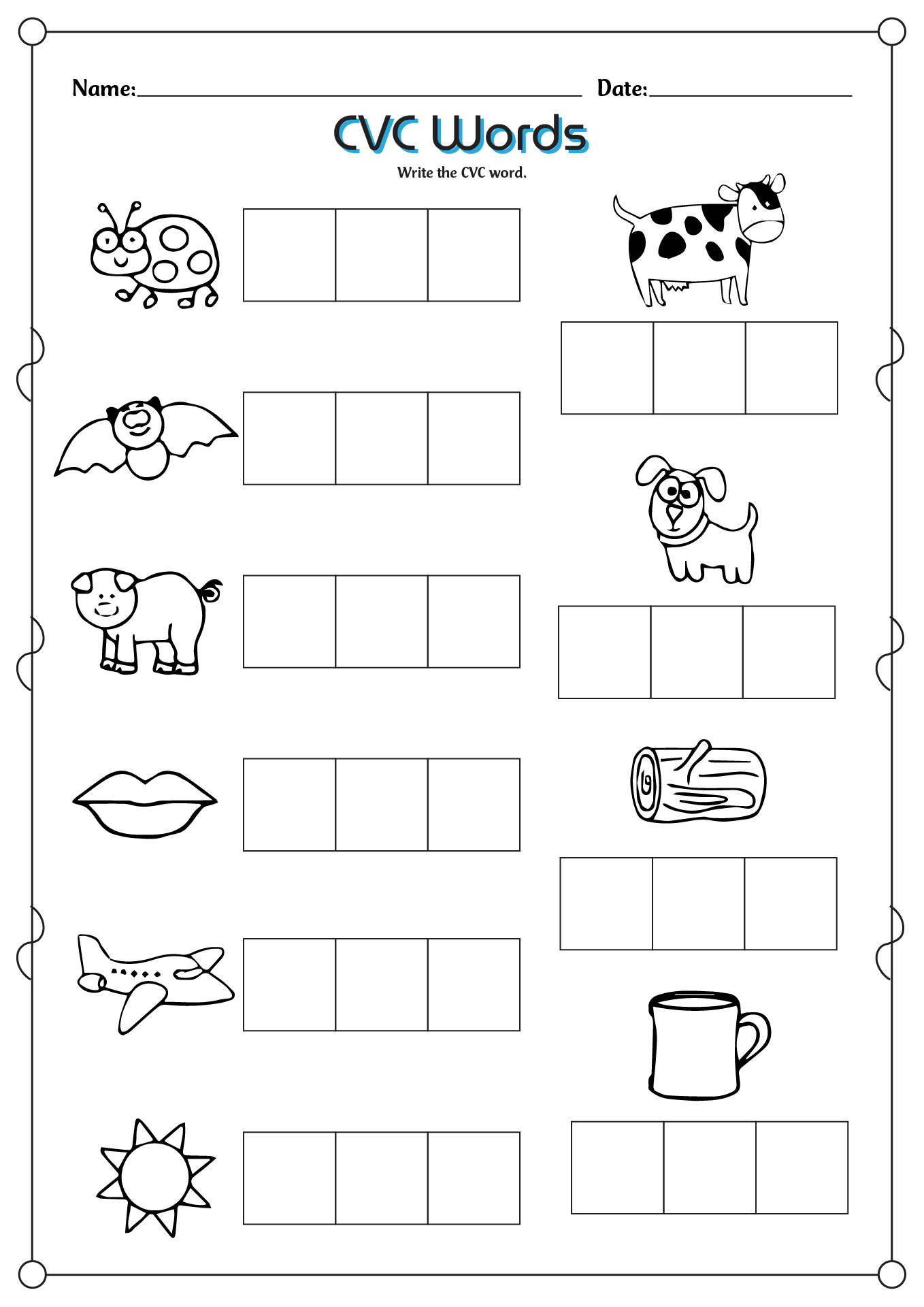 19 Best Images Of Missing Middle Worksheet Middle Vowel Sound